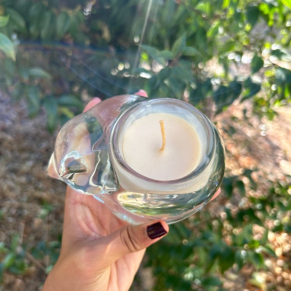 Sleeping cat candle, Indiana glass sleeping cat candle - Picture 6 of 6